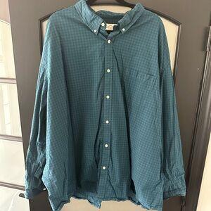 Men’s big and tall long sleeve button down shirt Size 4XL
